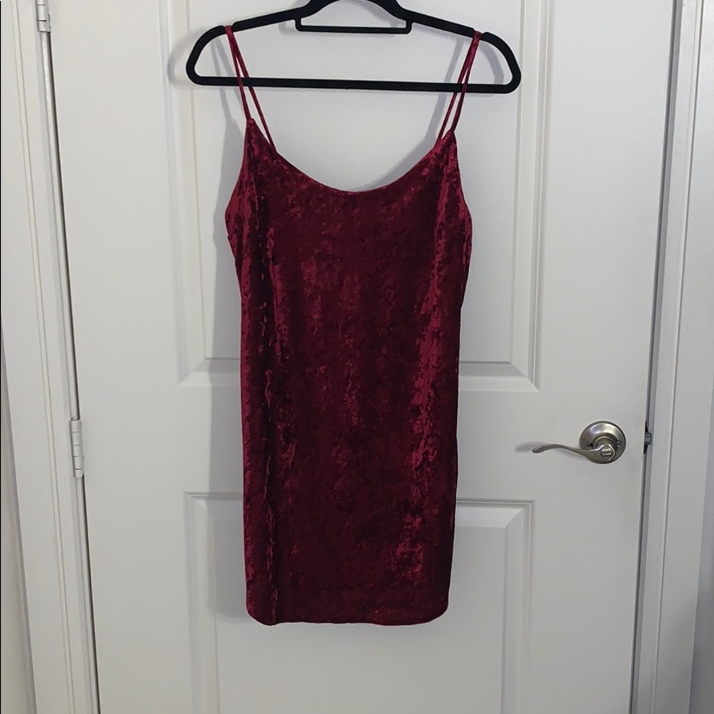 Velvet mini dress